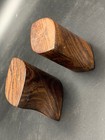 WOOD CARVED SALT & PEPPER SHAKERS 2.5" TALL X 3" COOL VINTAGE — photo 5
