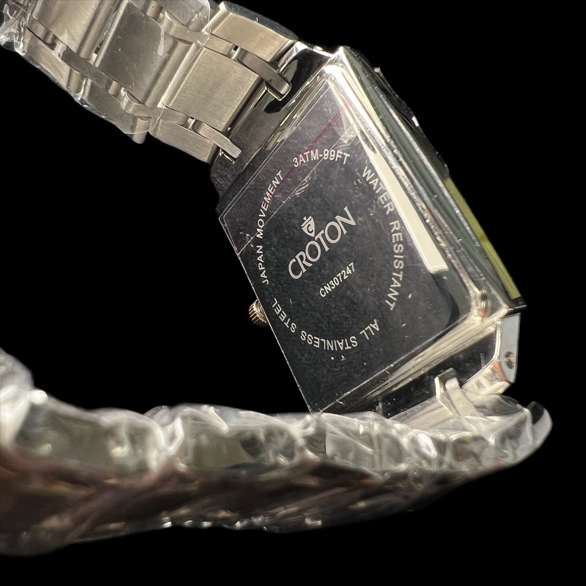 クラウンクォーツ NEW CROTON WATCH with Original BoxQuartz All Stainless Steel | eBay