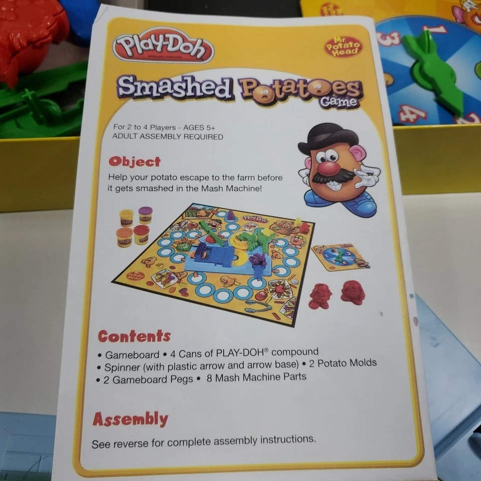 Play-doh Smashed Potatoes Race to Escape Board Game Potato Head Playdoh - Image 3 of 4