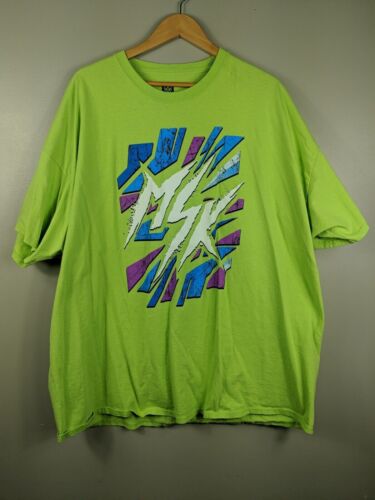 2020 WWE Authentic MSK The Rascalz Green T-Shirt SZ 4X, Wrestling - Picture 1 of 13