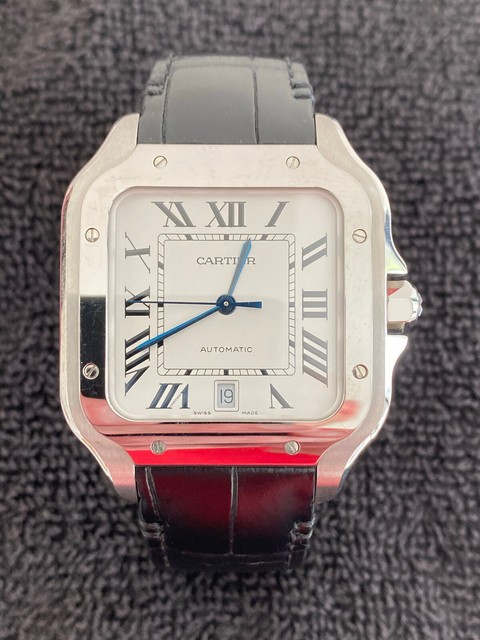 Cartier Santos Silver Men's Stainless 