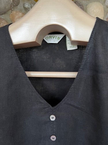Orvis 55 % Hanf 45 % Tencel Lyocell schwarz 3/4 Ärmel Shirt Größe LG V-Ausschnitt gebraucht, in einwandfreiem Zustand - Bild 19 von 19