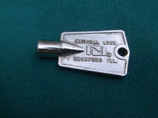 842177 National Lock Freezer Door Key 5 Sided Pentagon
