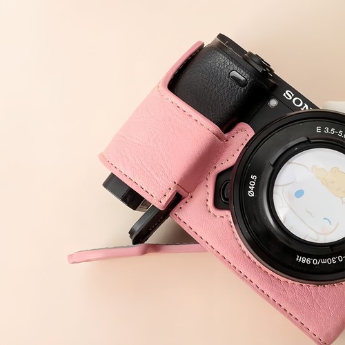 Leather camera bag. Wear-resistant protective cover. for Sony A6000/A6100 - Picture 11 of 16