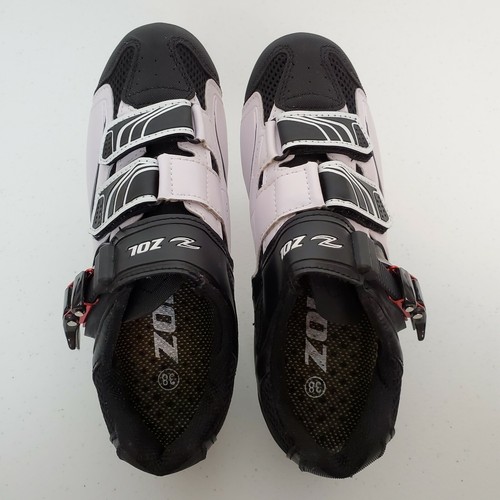 Zol Trail Plus MTB Bicycle Cycling Shoes White Black Size 6 Eur 38 - Picture 4 of 10