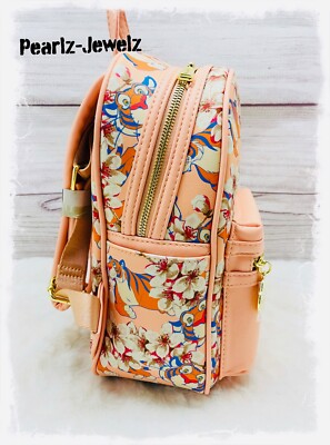Loungefly Disney Aladdin Jasmine Floral Mini Backpack NWT LOUNGEFLY DISNEY ALADDIN JASMINE FLORAL BACKPACK NWT | eBay main image 2