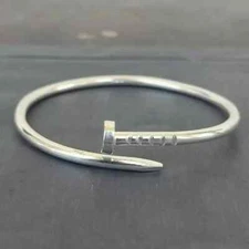 Solid 925 Sterling Silver Bangle Handmade Men's And Women's Bangles