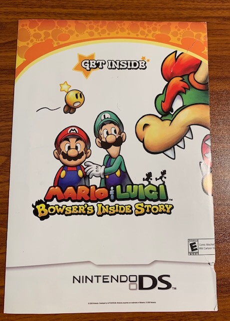マリオページ Nintendo Super Mario & Luigi Bowser's Inside Story Sheet
