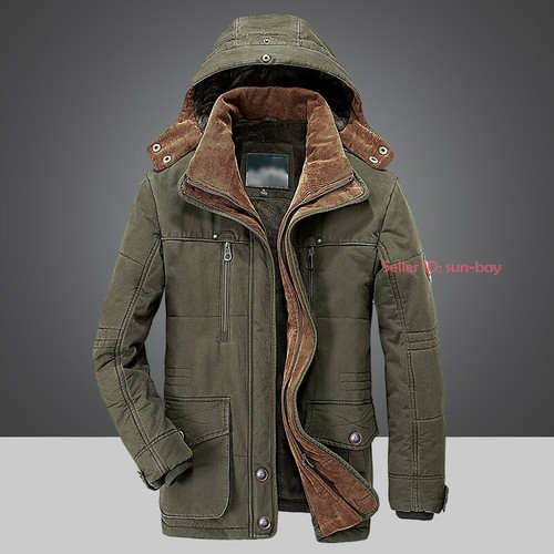 Cotton Coat Parka Overcoat | eBay