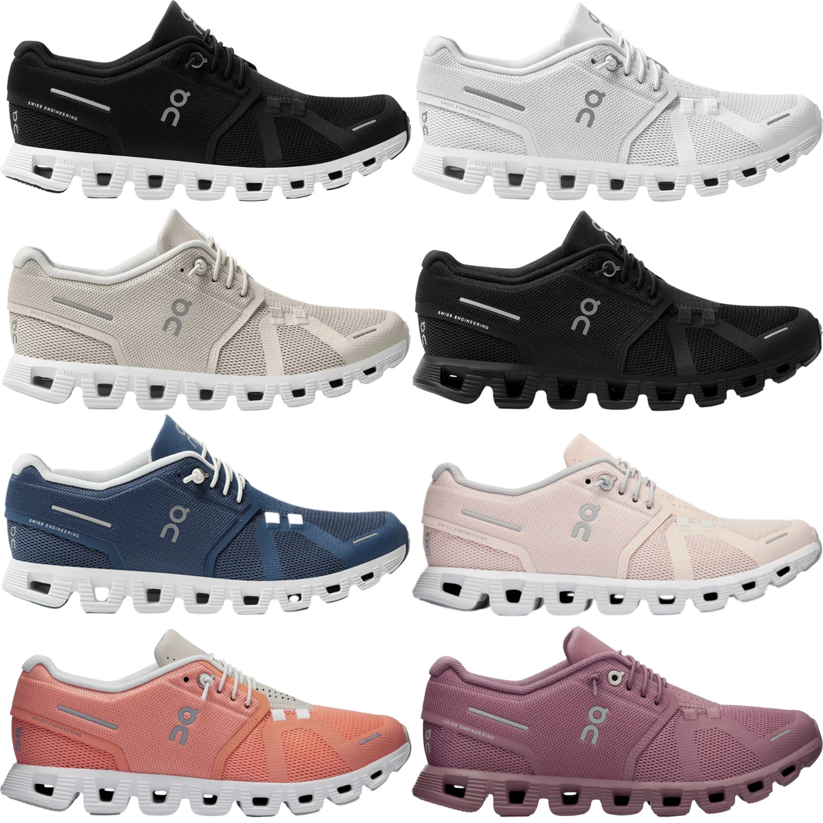 ON SWISS ENGINEERING Cloud5 スニーカー　レディース On Running Women's Cloud 5 - FREE Shipping & FREE Returns