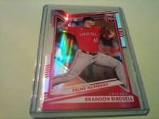 2022 Elite Extra Edition 65/239 RED DIE CUT Prime Numbers BRANDON BIRDSELL Cubs