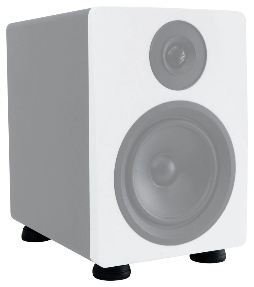 (8) Pies de almohadilla de aislamiento de aluminio/silicona Rockville ISOPAD para altavoces/monitores Foto 3 de 4