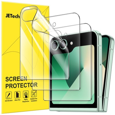 Front Schutzfolie für Samsung Galaxy Z Flip 6, Full Screen PET Displayschutz,...