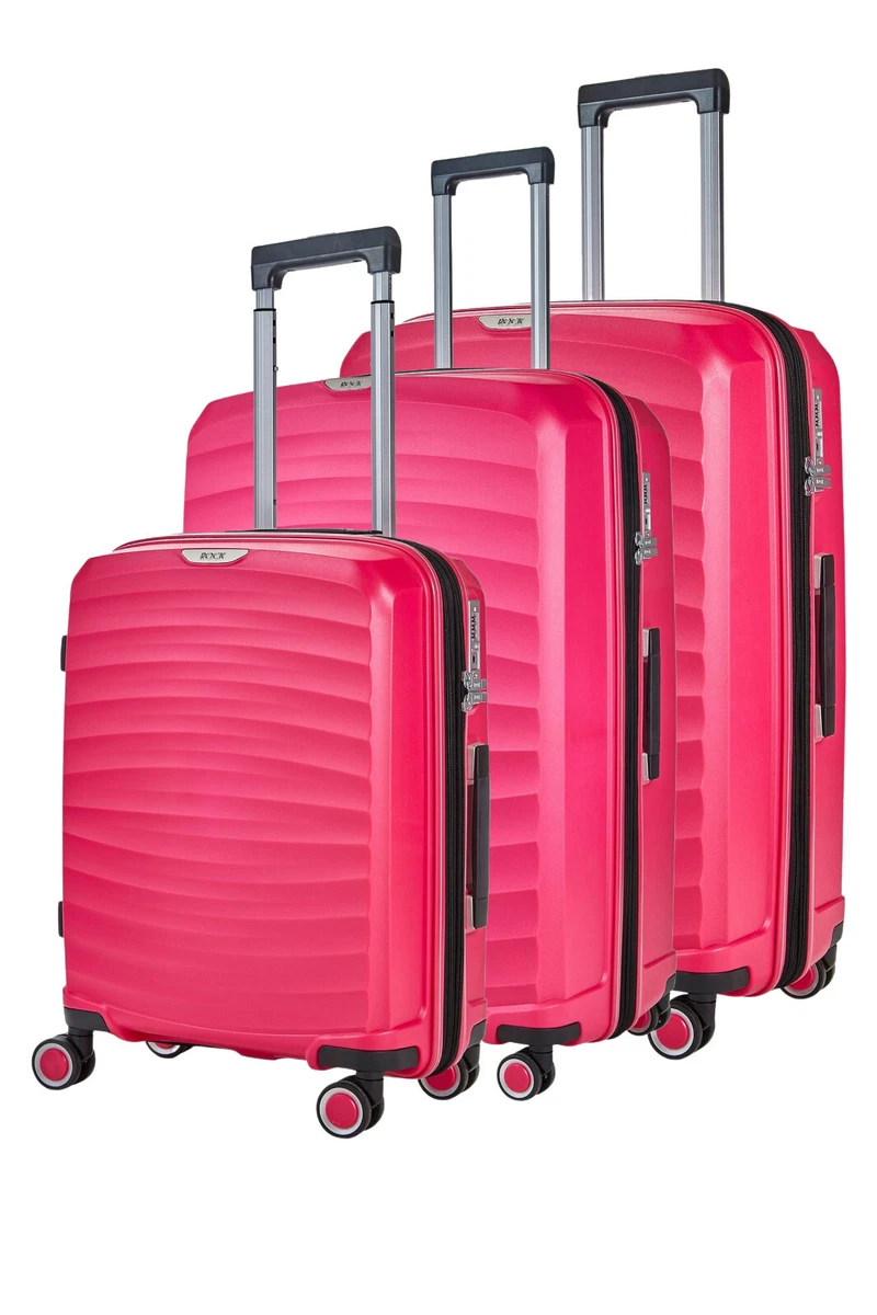 Pink hard shell sales cabin suitcase