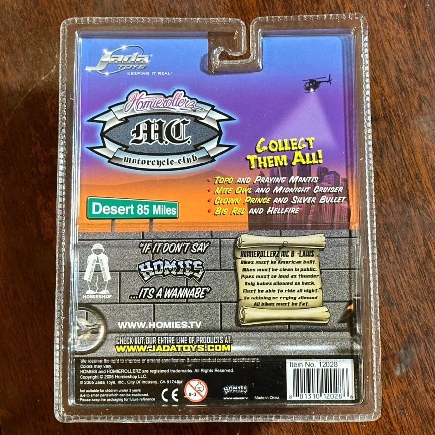 Homie Rollerz Big Red and Hellfire Jada Toys Homie MC Motorcycle Club 1:24 - Image 2 of 2