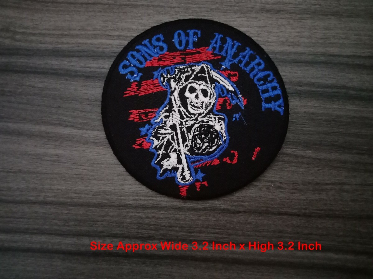 3 style Ghost Skeleton Skull retro biker Rider iron-on patch