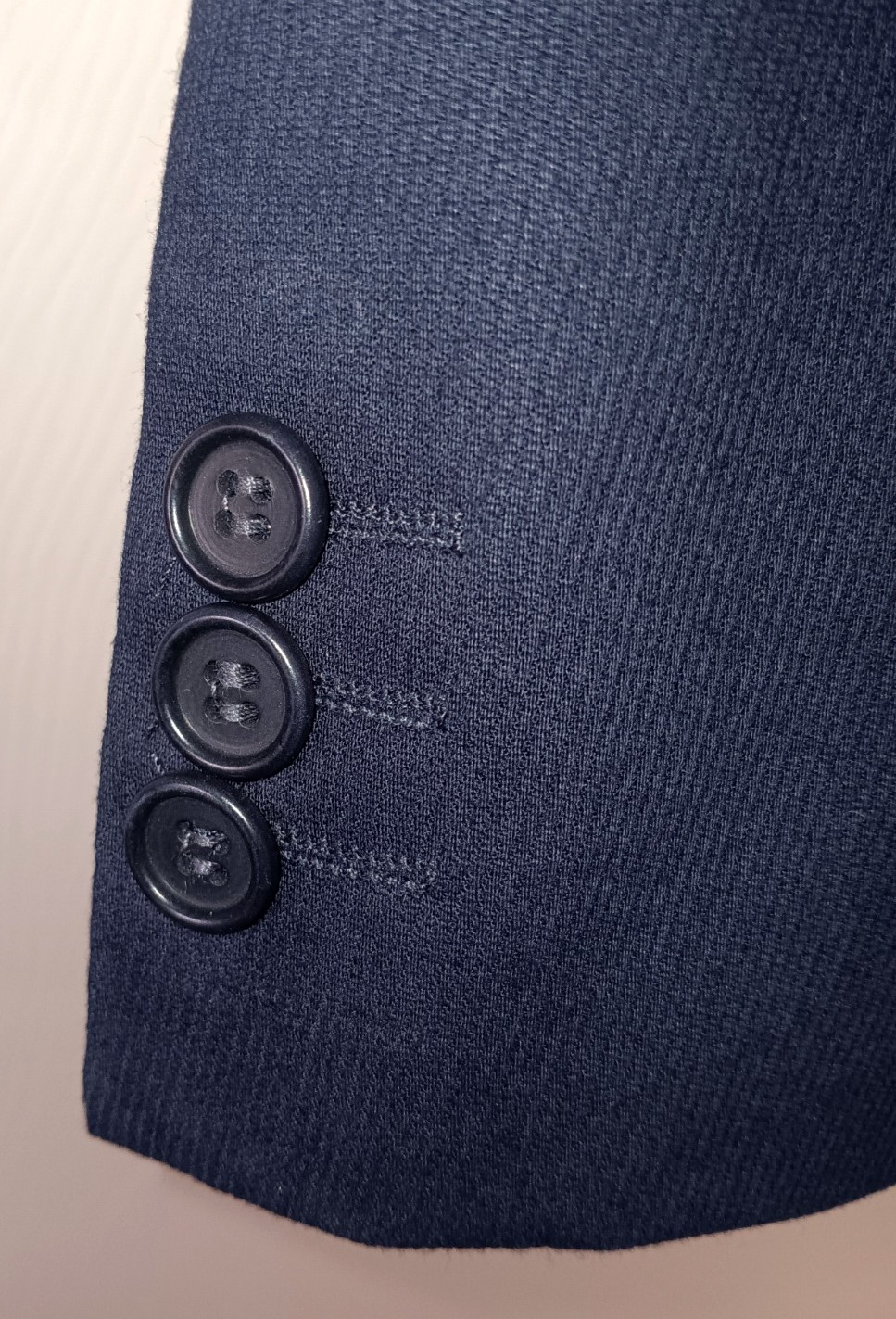 Traje BOGGI Milano Made Italy 100 % algodón para hombre 46R 39x31,5 azul marino doble ventilación