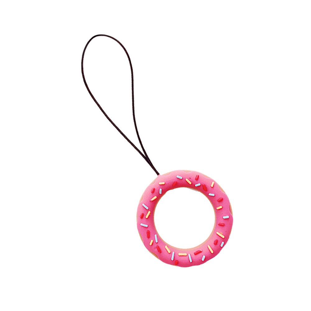 2PCS Cell Phone Strap Doughnut Short Wrist Strap Anti-lost Finger