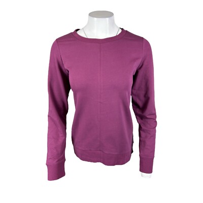 Belle by Kim Gravel Women's French Terry Top with Inverted Hem Fig X-Small Size