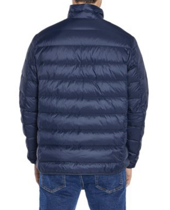 Eddie Bauer Men's Down Packable Jacket Microlight Size Medium Blue 650