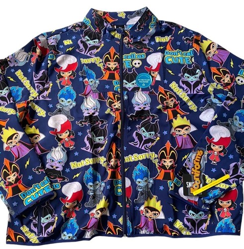 Disney Villains Cherokee Scrubs Tooniforms Disney Jacket TF320 VISN Size 4XL