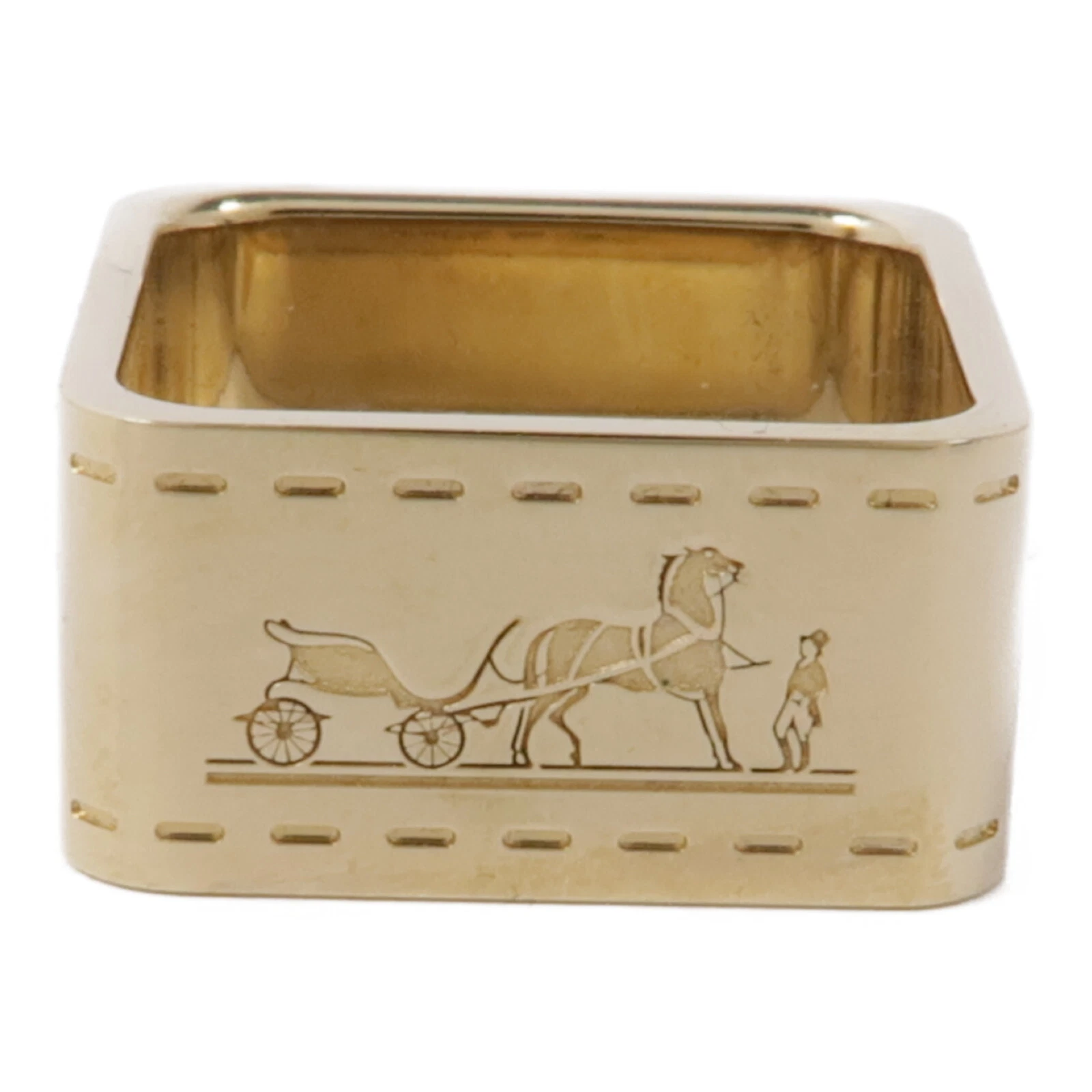 HERMÈS Anello sciarpa HERMES metallo