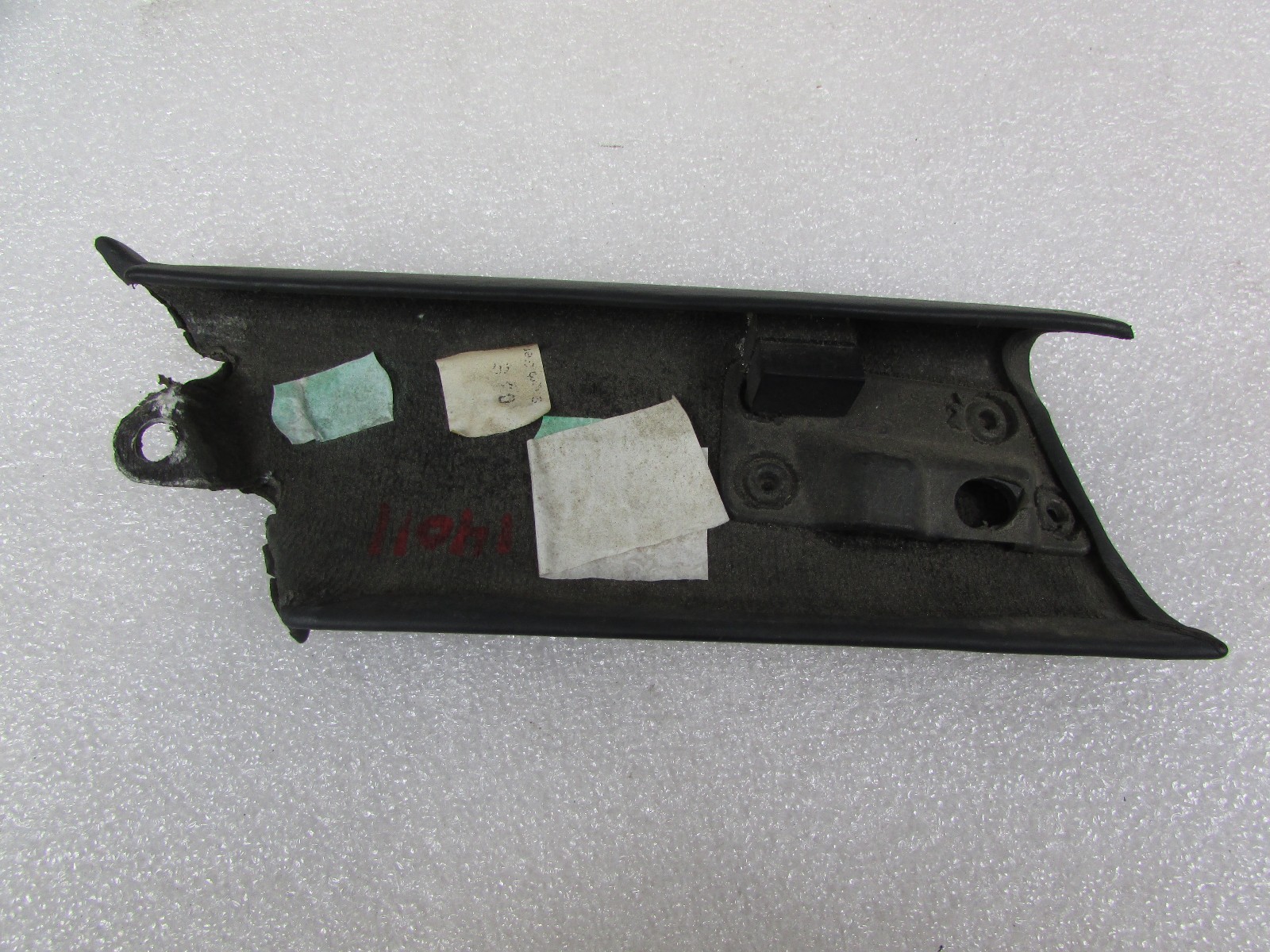 Lamborghini Gallardo, LH, Left Lower A-Pillar Trim Panel, Black, Used 400867269A