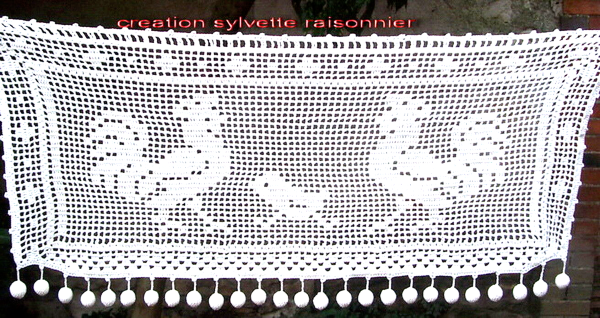 NAPPERONS CROCHET MAIN artisanat français sous verres blancs creation