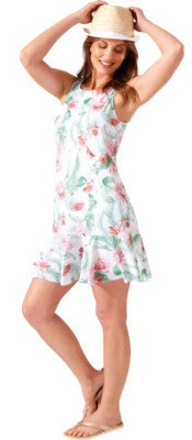 Tommy Bahama Breezy Botanical Flounce Spa Cover Up dress women size Medium NWT