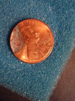 2012 D Mint Nice Cud Removing IN GOD On The Obverse Partial Die Embed In...