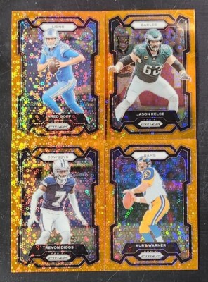 2023 Prizm Football ORANGE DISCO PRIZMS 1-250 You Pick - 2 Card Minimum