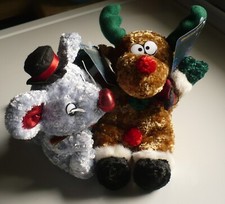 K K Bean Bag Collectibles Wonderland Delight Christmas Theme Plush Toys