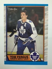 1989-90 Tom Fergus 103 OPC Toronto Maple Leafs O-Pee-Chee Hockey Card 207Z