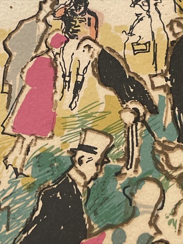 Leroy Neiman Serigraph Horse Racing Ascot Paddock Limited Edition Rare Vintage - Picture 20 of 23
