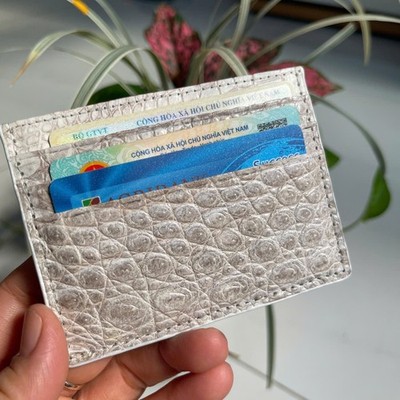 100% Genuine Doubleside  Leather Skin Card Holder-Handmade Money clip, engraved,
