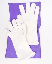 Gloves Cream White Women's Long Wrist