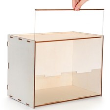 1 Pcs Wood Diorama Box Shadow Display Case, 14x8.7x10.6 Inch 1