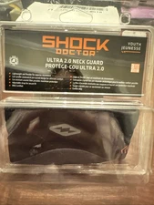 Shock Doctor Youth Ultra 2.0 Neck Guard 2.0, Black, Size M 12"-14"