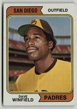1974 Topps 456 Dave Winfield San Diego Padres EX HOF RC