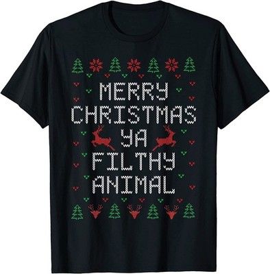 BEST! Merry Christmas Ya Filthy Animal Tee S-3XL