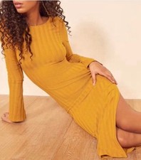 Reformation Dillon Mustard Maxi Dress