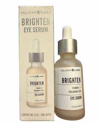 Valjean Labs Brighten Eye Serum Vitamin C + Hyaluronic Acid 1oz / 30ml