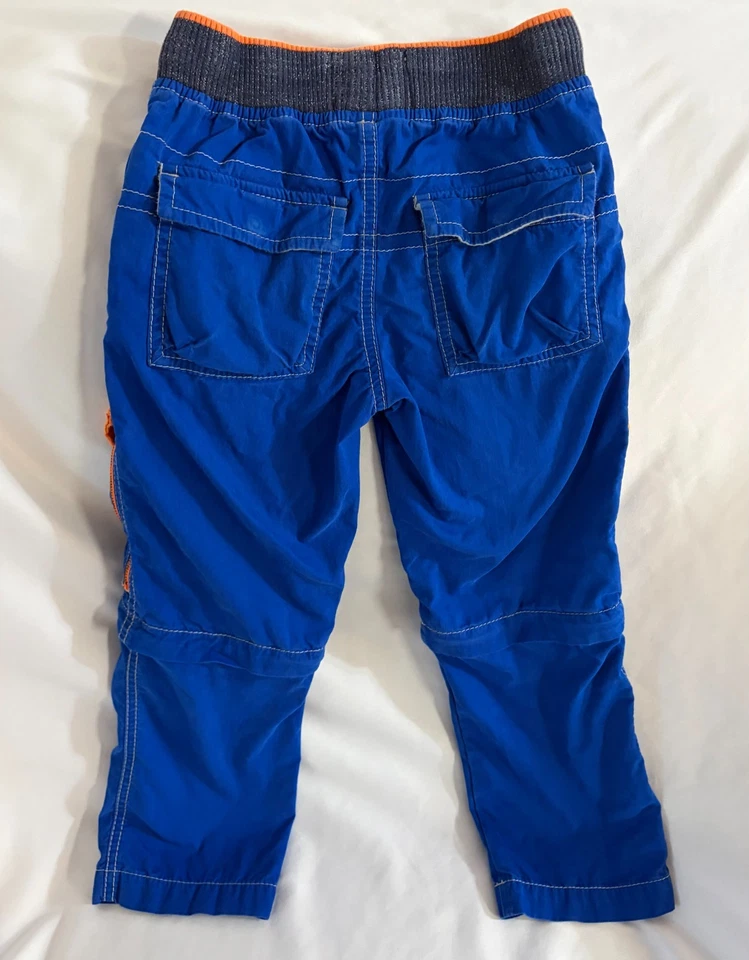 Mini Boden Niños 5Y Azul Convertible Cremallera Carga Pantalones a Pantalones Cortos Cintura Elástica Foto 4 de 4