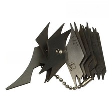 Set di manometri per saldatura a filetto da 3 mm a 25 mm 10 pezzi calibro raggio