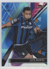 2021 Topps Finest UCL Blue/Aqua Vapor Wave Refractor 61/99 Luis Muriel #19 7m3