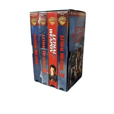 Lethal Weapon 1,2,3, Legacy 4-Pack VHS Director's Cut Set! Great Condition!