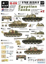 SRD35878 1:35 Star Decals - Egyptian Tanks in 1973 Yom Kippur War and Mid 1970s