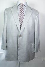 Cappotto Brioni Sport Uomo 46L Grigio Check Lana Nomentano Vestibilità Classica Made In Italy
