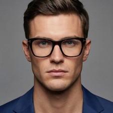 Tom Ford Eyeglasses FT5886-B 052 Men Brown Havana Square Frames 50mm