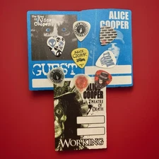 Alice Cooper Band Tommy Henriksen 8 Guitar Picks With Backstage Passes Lot